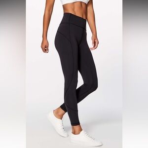 Lululemon In Movement 7/8 Tight *Everlux 25" in Black, Size 2 High-Rise W5ANXS